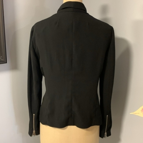 DKNY Black Draped Blazer - Picture 2 of 9